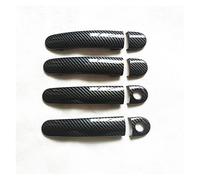 Spring talks Car Exterior Door Handles for VW Polo Mk4 Mk5 6R Accessories Door Handle Cover Trim Handles Covers Plastic Imitation Carbon Fiber(4DK-2)