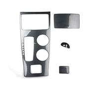 Spring talks Car Interior Mouldings for Nissan for Altima 2013 2014 2015 2016 2017 2018 LHD 4Pcs/Set Car Gear Shift Knob Head Panel Cover Frame Car Moldings Styling(Carbon Fiber Black)