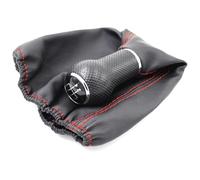Spring talks Gear Shift Knob for G&olf 3 MK3 for Polo Long Type 12mm Black Stitching 5 6 Speed Car Gear Shift Knob Gaiter Boot Cover