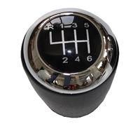 Spring talks Gear Shift Knob for Mazda 6 II for GH 2007 2008 2009 2010 2011 2012 Pu Leather Car Shift Gear Lever Boot(6 Speed Knob Chrome)