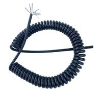 spring Telescopic Wire Spiral Cable, Spring Retractable Spiral Cable 1-15m(Stretch 4 meter)