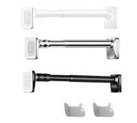 Spring Tension Rod Shower Curtain Rod, Adjustable 16 to 196 Inch, Heavy Duty No Drilling Expandable Spring Loaded Curtain Pole