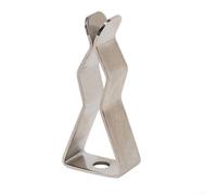 Spring Terry Clip, 10 Pack Stainless Steel Square Clips for Infrared Heating Tube Fixing Clamp Pipe Mounting Garage Shed Use(Stainless Steel)