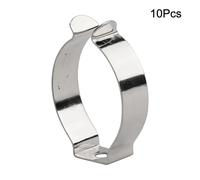 Spring Terry Clips 10pcs, Open Type Heavy Duty Tool Clips for Tools Brooms Brushes Rakes, Manganese Steel Spring Clamps for Garage Shed Cabinet, 6mm 10mm 12mm 16mm 19mm 25mm 28mm