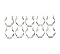 Spring Terry Clips Open Type, Heavy Duty Manganese Steel Tool Holders, 10 Pack for Securely Organising Brooms, Brushes, Rakes, Garage, and Cabinet Storage(10mm)
