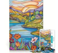 Spring Time Landscape Jigsaw Puzzles 1000 Piece for Teenagers Mind Skill Toy Cozy Relax Design Assembly Thoughtful Gift 50x75cm