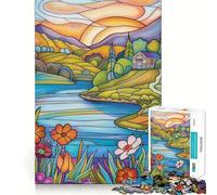 Spring Time Landscape Jigsaw Puzzles 1000 Pieces for Teenagers Mental Toy Anxiety Relief Premium Cut Elegant Gift 38x26cm