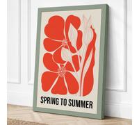 Spring to Summer Botanical Canvas Wall Art Print 30x20 Inch (76 x 51 cm)