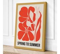 Spring to Summer Botanical Canvas Wall Art Print 30x20 Inch (76 x 51 cm)
