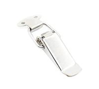 Spring Toggle Latch Hasp, J101 Stainless Steel Spring Loaded Toggle Latch for Cabinet Doors Silver 39x94