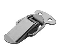 Spring Toggle Latch Hasp, Spring Loaded Toggle Latch 20 pcs Iron Silver Tone 45mm Length for Door Window Drawer