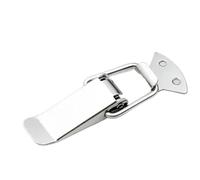 Spring Toggle Latch Hasp, Spring Loaded Toggle Latch 20 PCS Stainless Steel Silver Sizes S M L XL Lock Styles(Style D-XL)