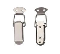 Spring Toggle Latch Hasp, Spring Loaded Toggle Latch Hardware Stainless Steel 20 Pcs Silver Tone Multiple Sizes(M)