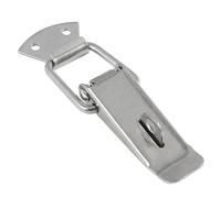 Spring Toggle Latch Hasp, Spring Loaded Toggle Latch Stainless Steel Silver 72-130mm 20 Pcs for Toolbox Trunk Case(Large-2)