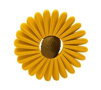 Spring Toy Stress Hand With Floral Design Smooth Rotation Portable Anxiety Reliever For Kids & Adults Nzd281 (Yellow, One Size)