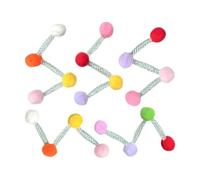 Spring Toys for Cats 5 Pieces Pom-Pom Kitten Stress Relief Game