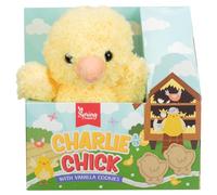 Spring Treats Charlie Chick 65g - Complete With a Charlie Chick Plush and Delicious Easter Themed Biscuits