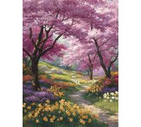 Spring Tree 150 Piece Jigsaw Puzzles for Adults, Colourful, Challenging & Brainteasing Adult puzzles 150 Pieces Flower, Fun jigsaws for The Whole Family 14x10 inch