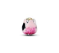 Spring Tulip Flower Charm 925 Silver Charm Compatible with Pandora Charms, Trollbeads, Chamilia, Biagi and Many Other UK Charm Bracelets.