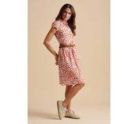 Spring Vine Knee Length Dress Brakeburn Red 20