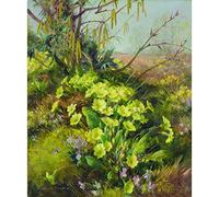 Spring Vista, Vernon Ward - Medici Print (315gsm Watercolour art board, Image size: 558mm x 470mm (22" x 18.5"))