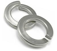 Spring Washers M10 (Pack of: 20) Rectangular Stainless Steel A2 Split Lock DIN 127