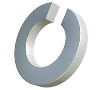 Spring Washers M18, Split Ring, Helix Lock Zinc Plated Steel, Single Coil Square Section Washer, Gasket Ring for 18mm Bolt/Screw DIN 127 (Pack of 10)