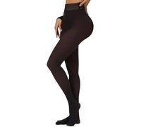 Spring Water Fleece Lined Thermal Tights Women Black Sheer One-Line Thick Winter Warm Brown Look Sheer