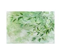 Spring Watercolor Willow Tree Jigsaw Puzzles for Adults 1000 Piece, Fun Plant Leaves Wooden Printed Puzzles, Botanical Pattern Decor for Home Entertainment