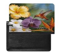 Spring Whispers Passport Holder Cover Wallet RFID Blocking Leather Passport Wallet Passport Cover Passport Protector Credit Card Hold Travel Accessories