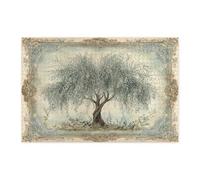 Spring Willow Tree Jigsaw Puzzles for Adults 1000 Piece, Vintage Aesthetic Scenic Wooden Puzzles, Retro Plant Pattern Decorations for Home Entertainment