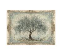 Spring Willow Tree Jigsaw Puzzles for Adults 500 Piece, Vintage Aesthetic Scenic Wooden Puzzles, Retro Plant Pattern Decorations for Home Entertainment