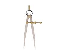 Spring Wing Divider, Adjustable Lockable Steel Divider Wing Leather Compass Drafting Compass Tool for Woodworking Metalworking (200mm)