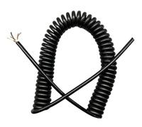 Spring Wire 5 Cores Telescopic High Elastic Cable Copper Core Power Extension Cord for Hanging Tail(Stretch 2.5 meter)