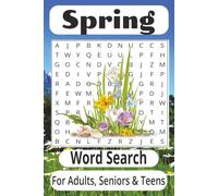 Spring Word Search: 50+ Easy to Read Fun & Relaxing Spring-Themed Word Search Puzzles / 6x9 Inches,110 Pages / Great Gift For Adults, Seniors and Teens