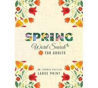 Spring Word Search Book for Adults: Easy Large Print Puzzle Book for Seniors | 80 Fun Themed Word Finds for Memory, Brain Health, and Dementia Activities