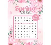 Spring Word Search for Adults: Relaxing and Fun Spring-Themed Word Search Puzzles | Large Print Puzzle Book for Stress Relief and Brain Exercise