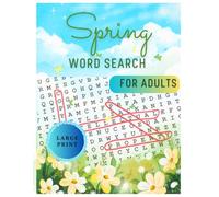 Spring Word Search Large Print Puzzles: A Relaxing Puzzle Book Filled with Springtime Fun