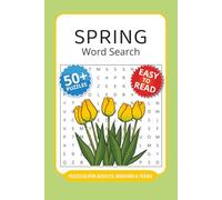 Spring Word Search Puzzle Book: 50+ Word Searches with Easy to Read Print about Spring, Flowers, Rain Showers and More I 6x9 inches, 110 pages I ... for easter baskets and classroom activities