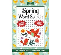 Spring Word Search Puzzle Book: Word Searches with Easy to Read Print about Spring, Spring Traditions, Spring Season and More | 6x9 inches, 111 pages ... Gift for Vacation, Holidays and Free Times