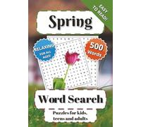 Spring Word Search: Puzzles for kids, teens and adults | Perfect gift | Easy to read | Relaxing for all ages | 500 words