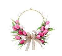 Spring Wreath | Bohemian Artificial Flower Decor | Spring Wreaths for Front Door | for Home Wall Porch Window Indoor Valentine's Day Weddings Housewarming