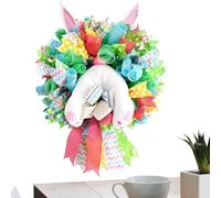 Spring Wreath | Easter Murine Decoration with Bunny - Artificial Spring Garland, for Kitchen, Hall, Bedroom, Entrance, Family Meetings