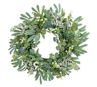 Spring Wreath For Front Door Farmhouses Indoor And Outdoor Decorations Artificial Leaf Wreath With Berries Front Door