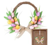 Spring Wreaths for the Front Door - 250 g Robust Construction Arrangement, Timeless Design Decoration, Elegance Festive Style for Passageways Doors Embellishment Occasion Atmosphere Sophistication F