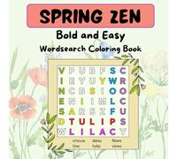 Spring Zen Bold and Easy Coloring Book