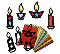 Springboard 10400 Stained Glass Silhouette Candles Craft Activity (Pack of 32)