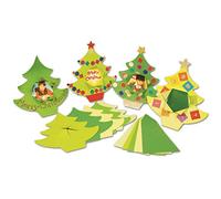 Springboard 10452 Christmas Tree Frame Cards Craft Activity (Pack of 20)