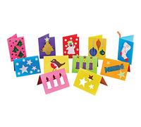 Springboard 10484 Christmas Cut-out Cards Craft Activity (Pack of 54)