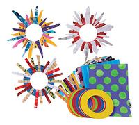 Springboard 10504 Rip and Stick Wreath Decorations Christmas Craft Activity (Pack of 30)